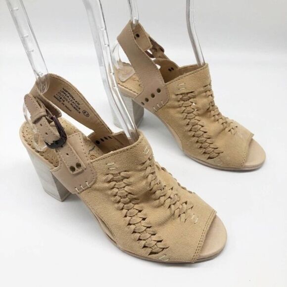 NAUGHTY MONKEY Montana Joe Suede Heeled Sandals - Picture 2 of 7